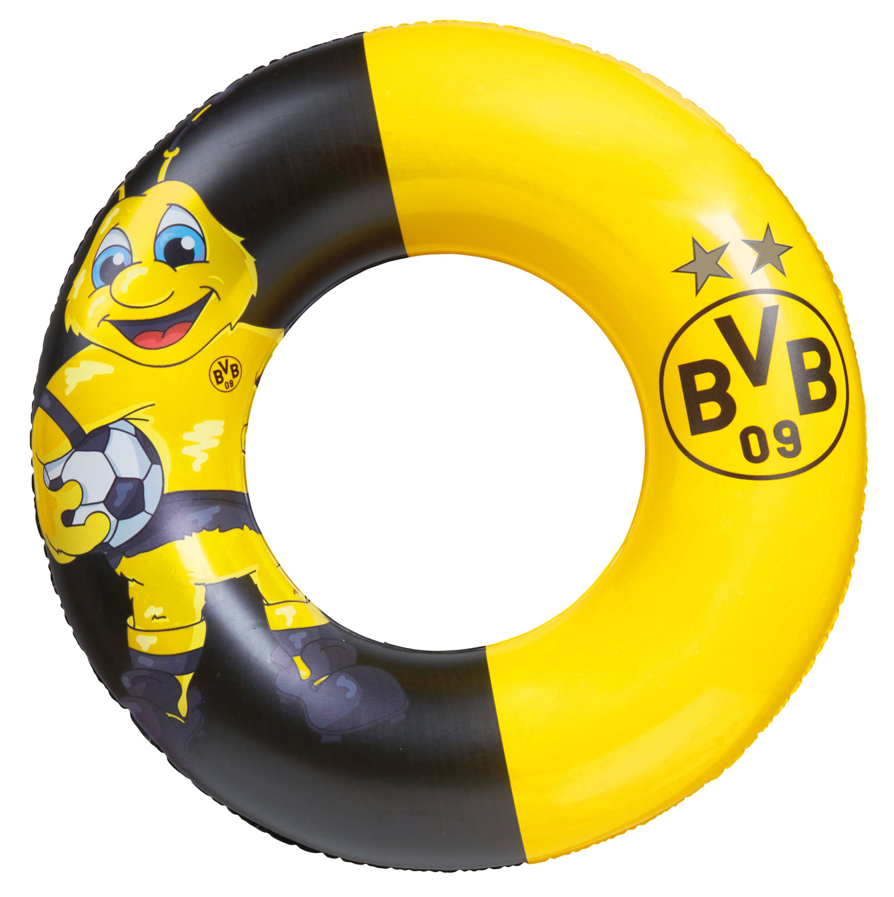 Happy People 16115 - 3er Strandset - BVB Borussia Dortmund Wasserball, Schwimmring & Luftmatratze