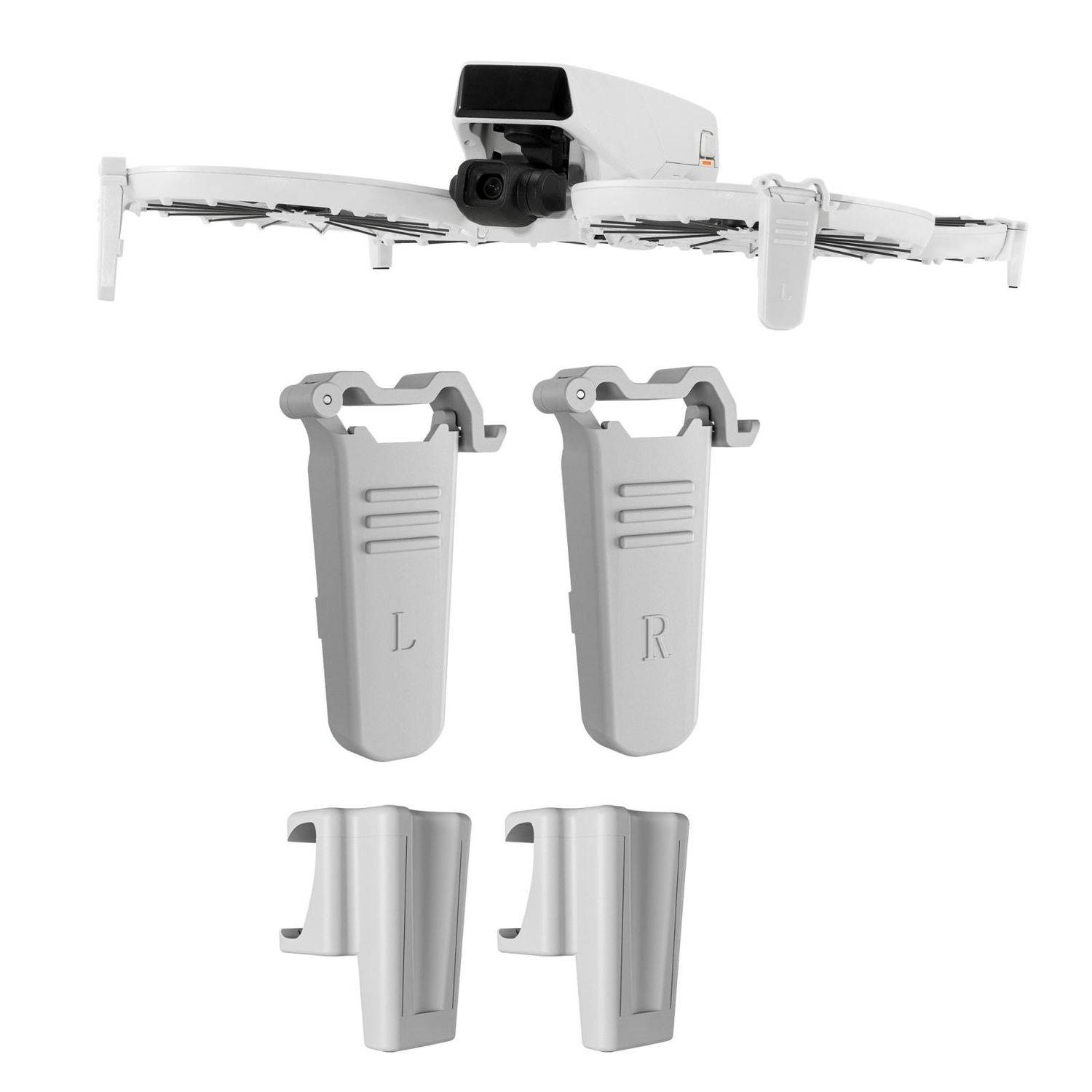 Für DJI Flip Drohne STARTRC Split Type Höhenverlängerung Landegestell Gear Grau