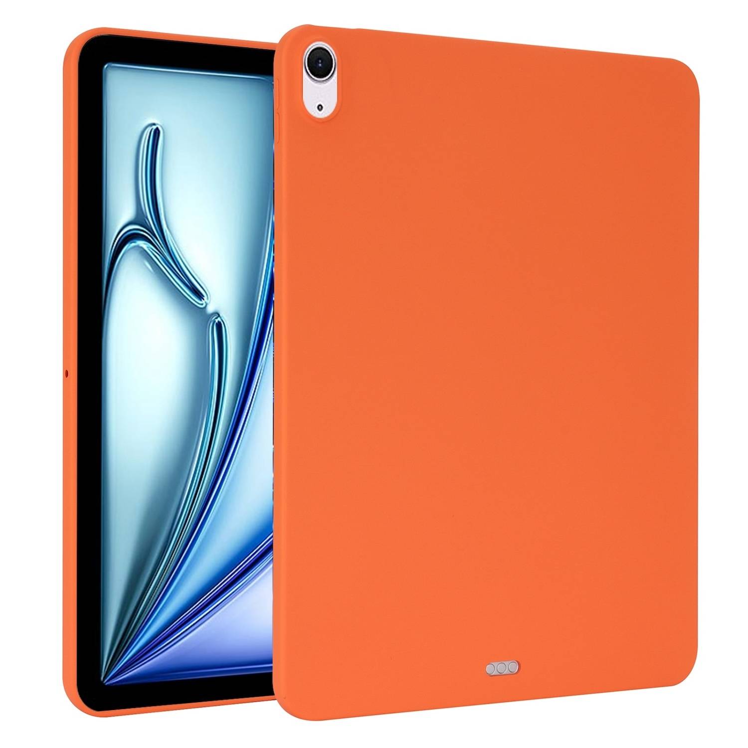 Für Apple iPad Air 11 Zoll 2025 / 2024 TPU Silikon Hülle Tablet Case Ultra dünn Cover Orange