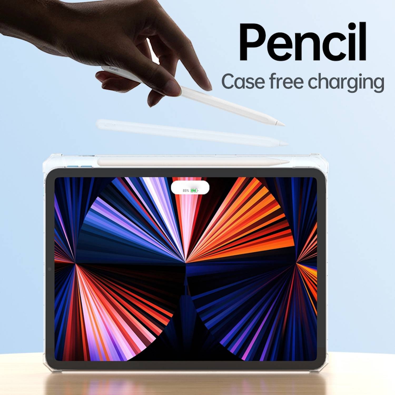 Für Apple iPad Air 13 2025 / 2024 / Pro 12.9 2022 Schock TPU Hülle Transparent