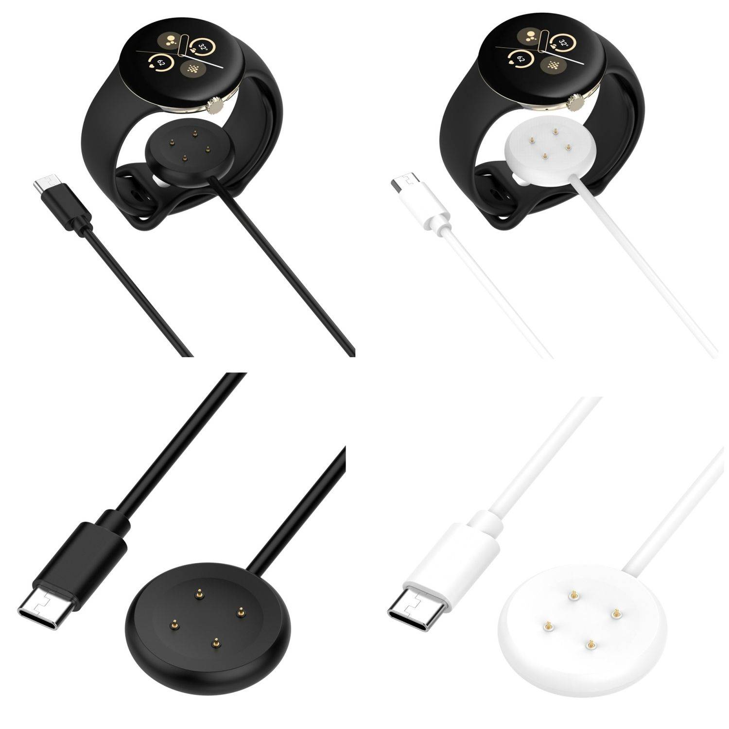 Für Google Pixel Watch 3 41 / 45mm USB-C Interface Smart Watch Ladekabel 1 Meter