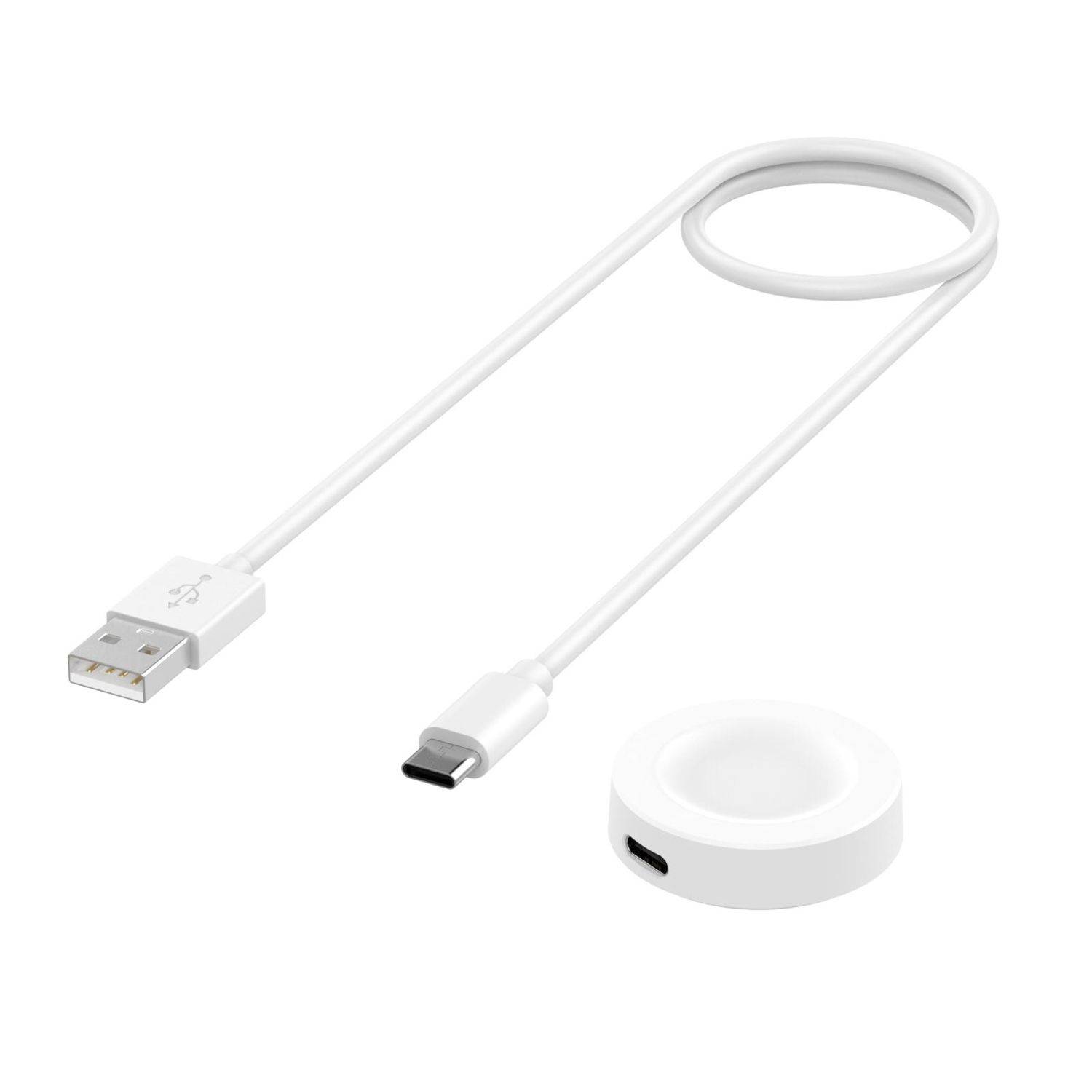 Für Huawei Watch D2 USB Split Magnetisches Interface Ladekabel 1 Meter Weiß
