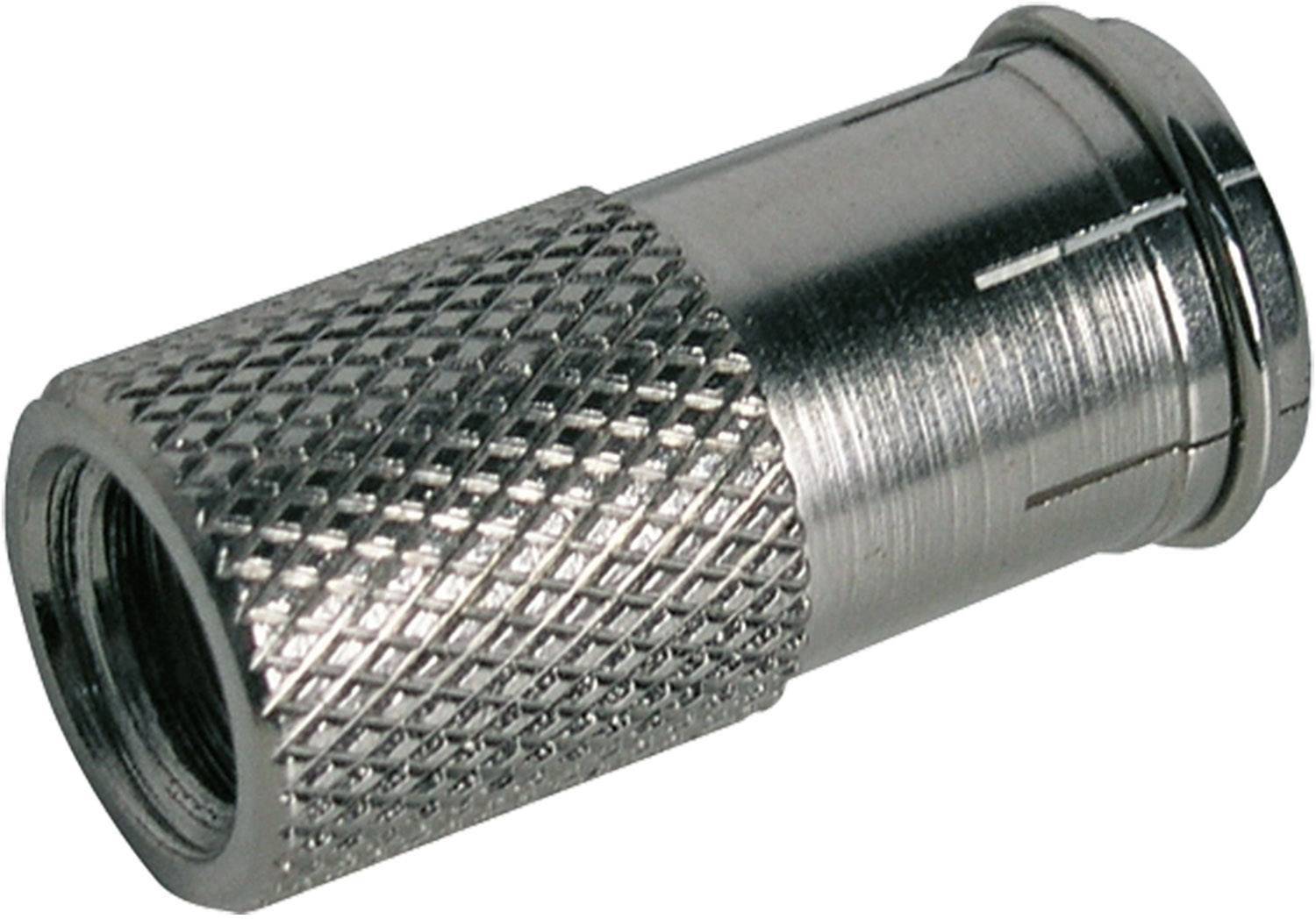 Schwaiger Aufdrehstecker 7mm 2erSet FQuick Silber Multimedia-Technik Satelliten-Zubehör