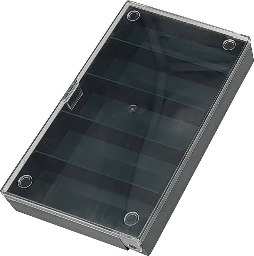 5x Hüfner Dübel Sortimentskasten (L x B x H) 164 x 31 x 101 mm Anzahl Fächer: 5 feste Unterteilung