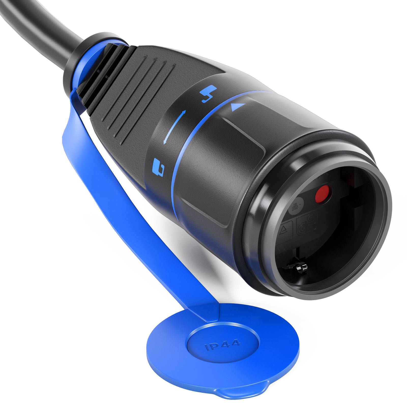 hb-digital 5m Strom Verlängerungskabel Außenbereich H07RN-F Outdoor IP44