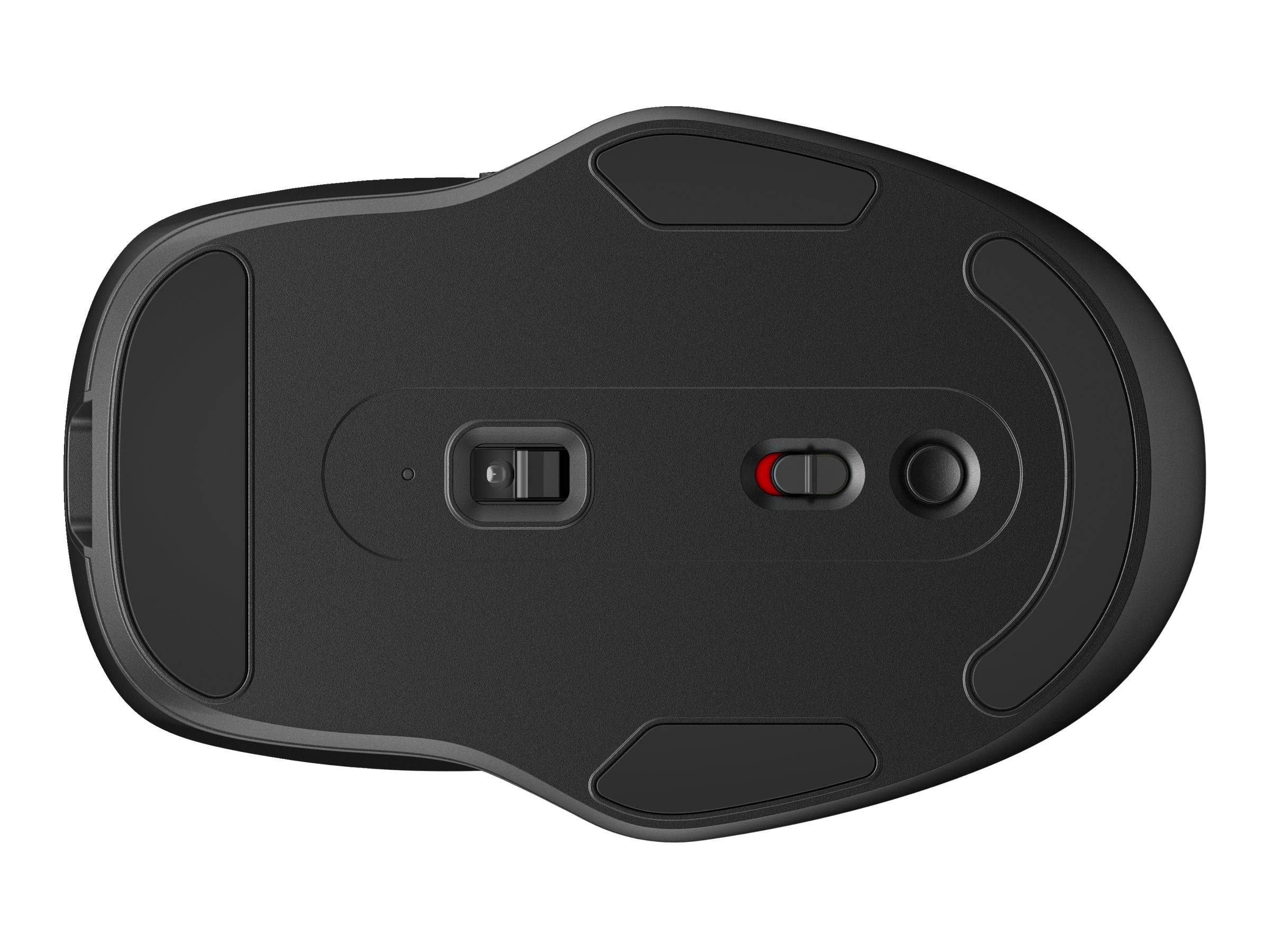 HP 510 - Maus - Vollgröße, superschnell aufladbar - 5 Tasten - kabellos - 2.4 GHz - kabelloser Empfänger (USB)