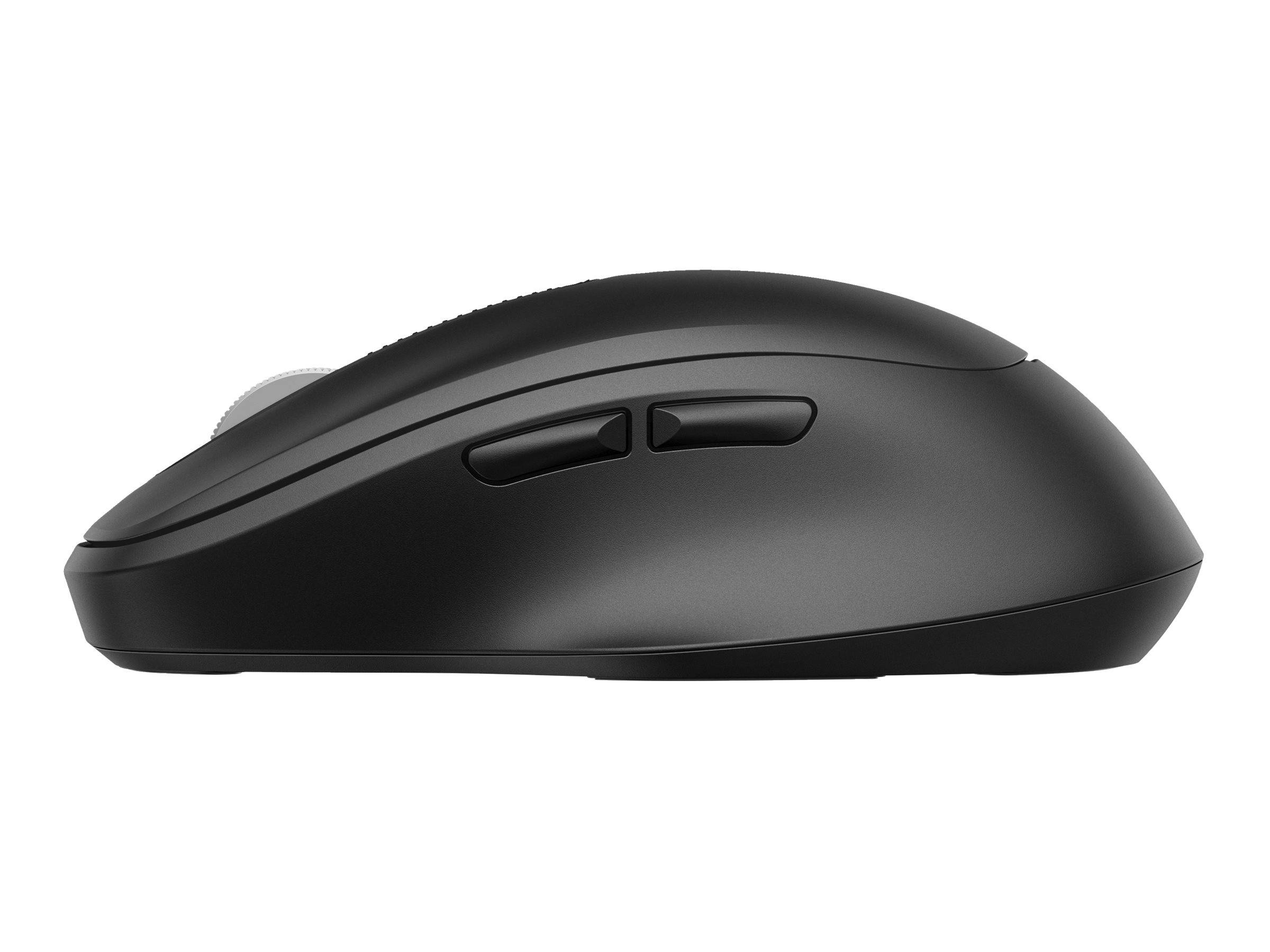 HP 510 - Maus - Vollgröße, superschnell aufladbar - 5 Tasten - kabellos - 2.4 GHz - kabelloser Empfänger (USB)