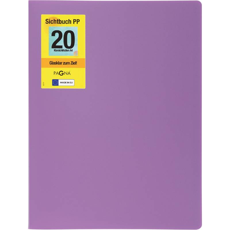 PAGNA Sichtbuch "School", DIN A4, mit 20 Hüllen, lila