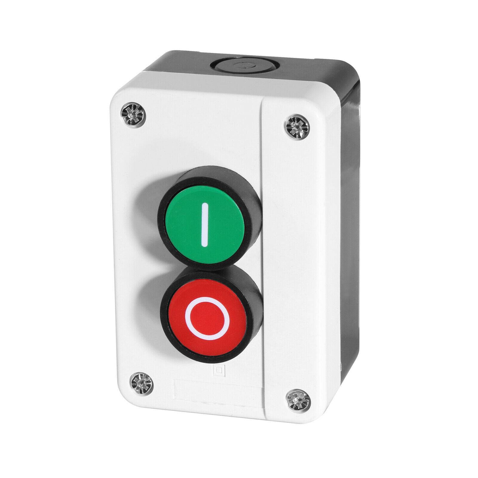 Gehäuse Aufputz Taster IP60 Schließer Öffner EIN/AUS Kran Tor Antrieb Garagentor 2-Fach