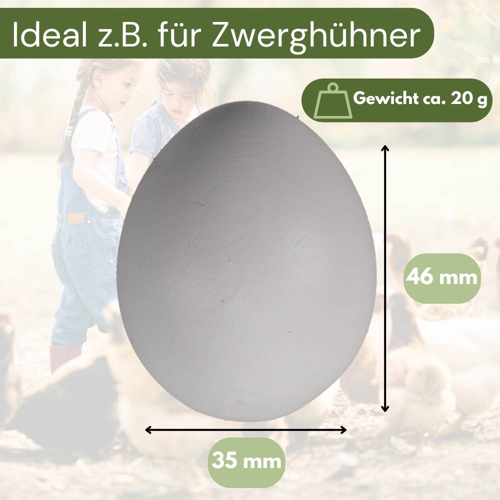 6x Legeeier Kunsteier Nesteier für Hühner Zwerghühner Gipseier für Tauben Bruteier Künstliche Eier Taubeneier