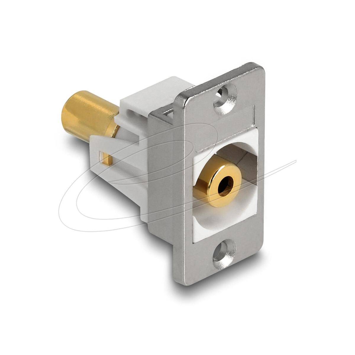 Delock Panel Mount Klinkenbuchse 3,5 mm 3 Pin zu Klinkenbuchse 3,5 mm 3 Pin verg