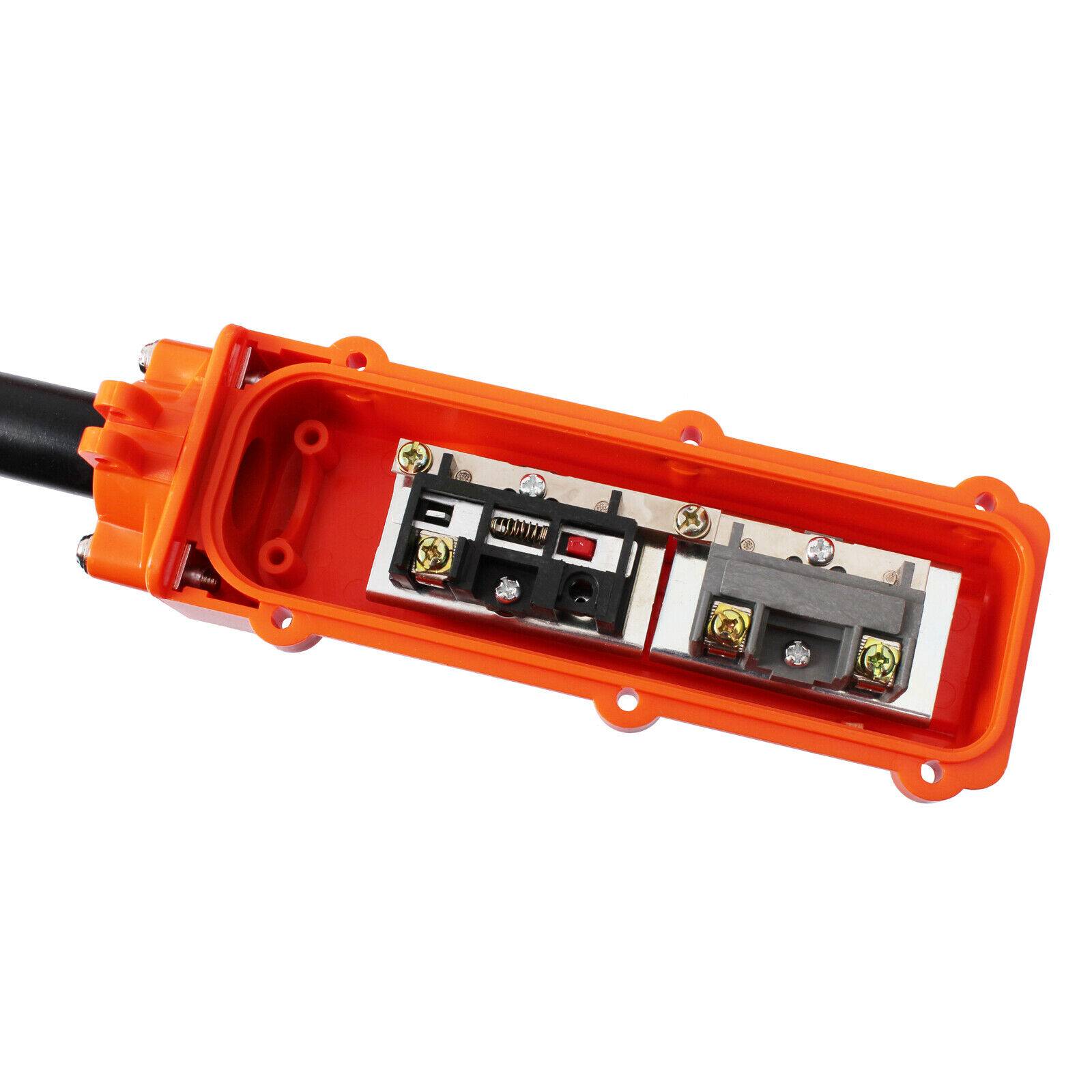 Hängetaster Kran Steuerung Steuerflasche Steuerschalter Elektrische Seilwinde 4-Tasten