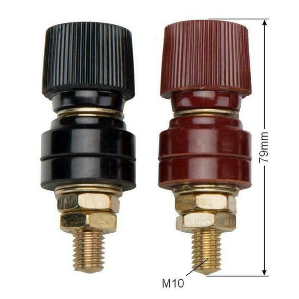 Hochlast Polklemme Polklemmen Schraubklemmen Lautsprecher Klemmen Prüfklemme M10 Schwarz Hochlast Polklemme Polklemmen Schraubklemmen Lautsprecher Klemmen Prüfklemme M10 Schwarz
