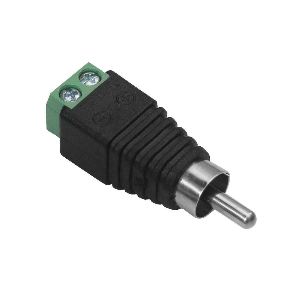 Hohlstecker Cinch BNC Stecker Buchse Kupplung Adapter Schraubklemme LED Kamera Cinch Stecker