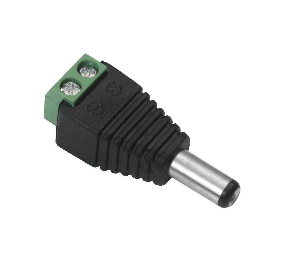 Hohlstecker Cinch BNC Stecker Buchse Kupplung Adapter Schraubklemme LED Kamera Hohlstecker