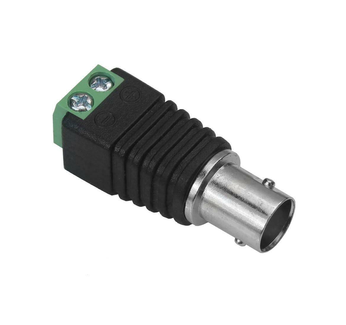 Hohlstecker Cinch BNC Stecker Buchse Kupplung Adapter Schraubklemme LED Kamera BNC Stecker