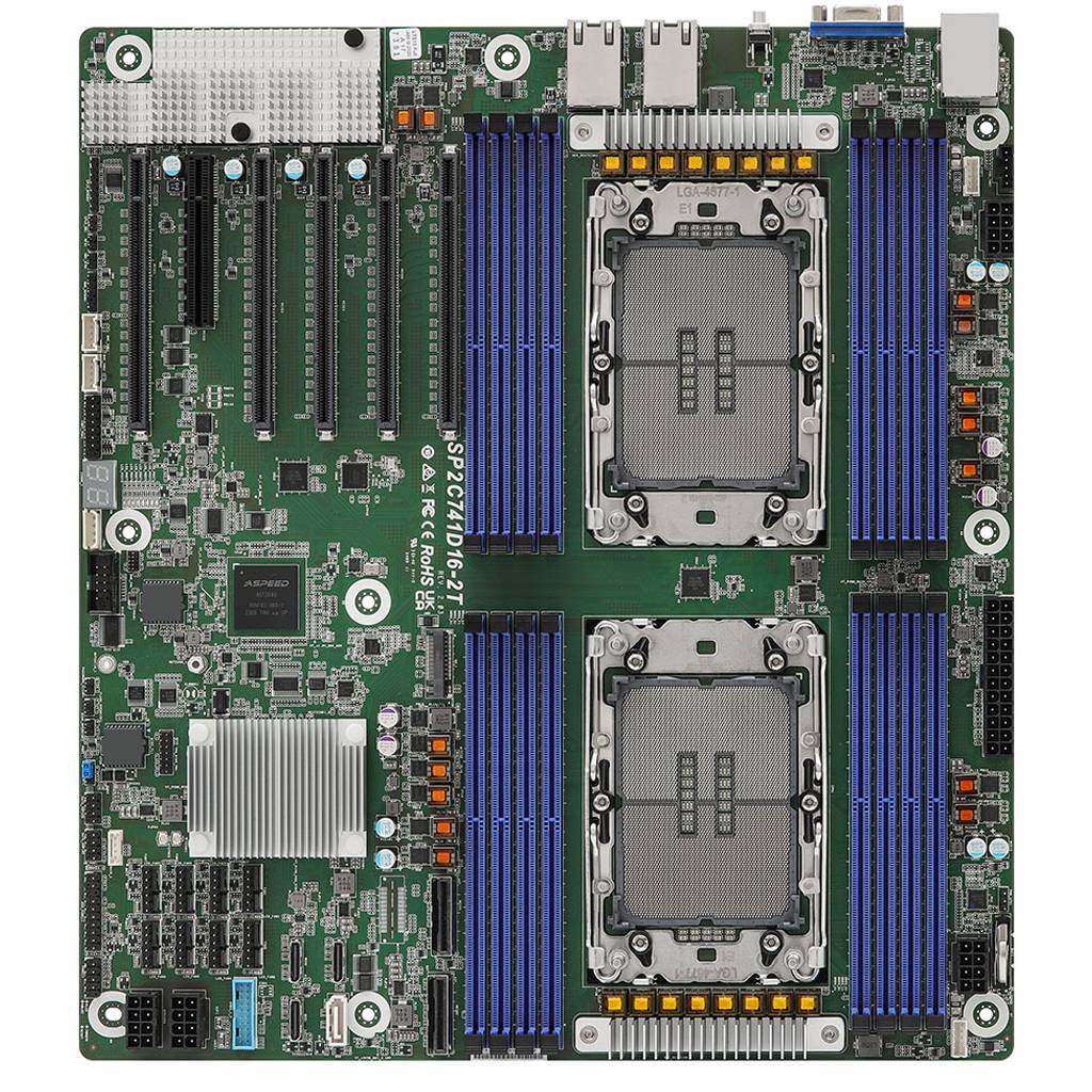 ASROCK - Mainboard SP2C741D16-2T EEB Dual Sockel 4677 - Mainboard - 6 GB