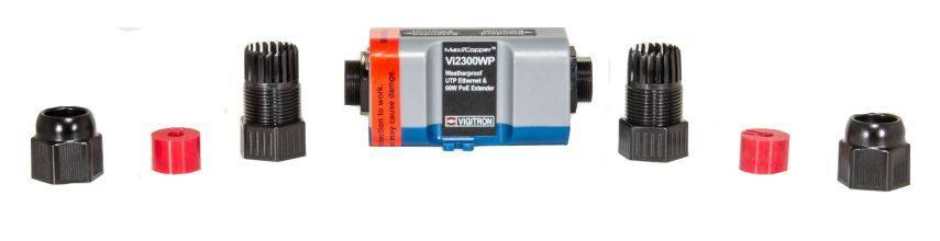 Barox barox VI-UTP-2300WP, UTP Extender für Daten und PoE, IP67 geschütztes Gehäuse, 1xIP und PoE+ über UTP-Kabel, Spei