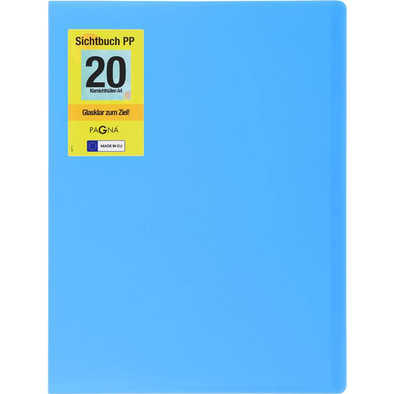 PAGNA Sichtbuch "School", DIN A4, mit 20 Hüllen, hellblau