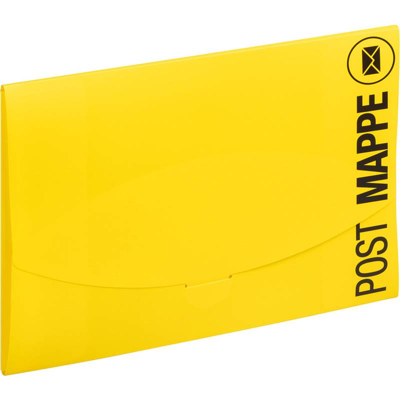 PAGNA Postmappe "Wallet", DIN A4, PP, gelb