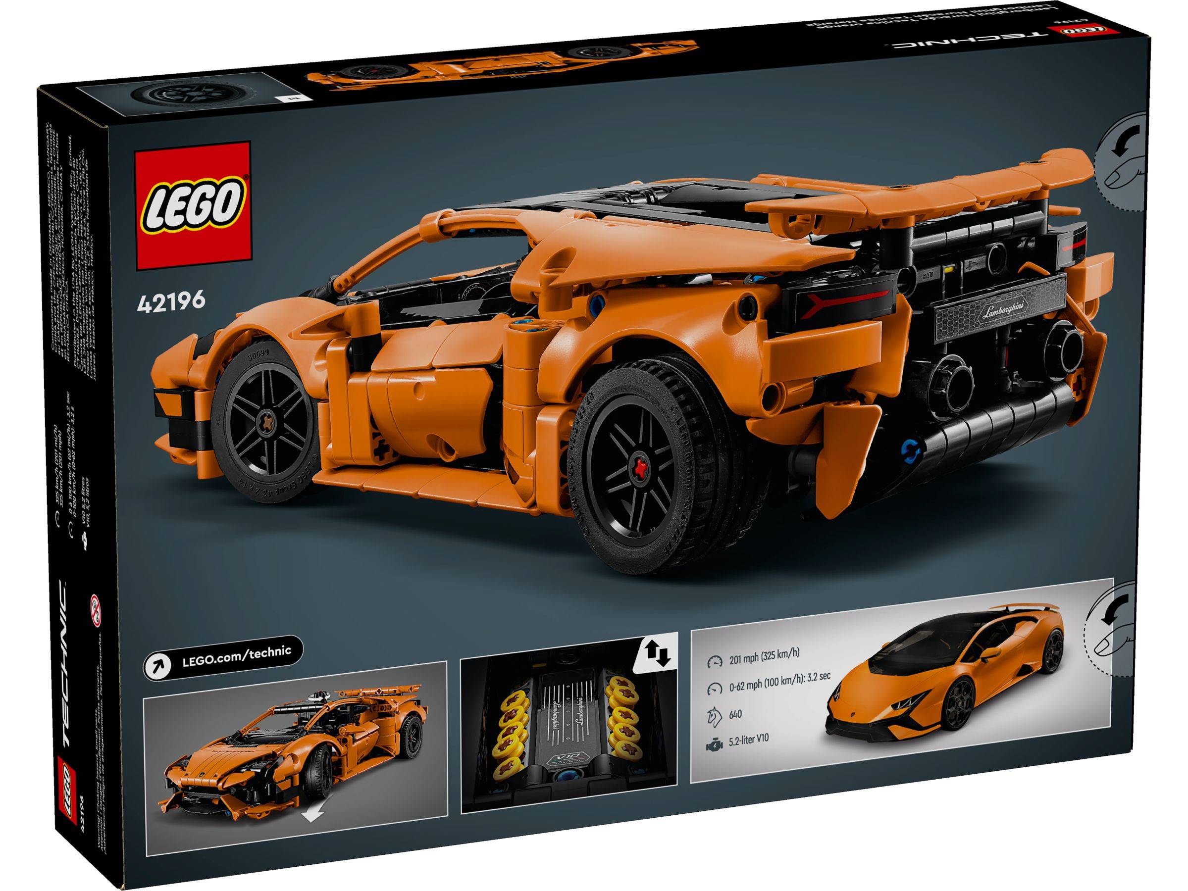 LEGO® Technic™ 42196 Lamborghini Huracán Tecnica Orange