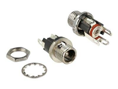 DELOCK Steckverbinder DC 5.5x2.5x9.5mm Bu zum Einbau Multimedia-Technik Adapter