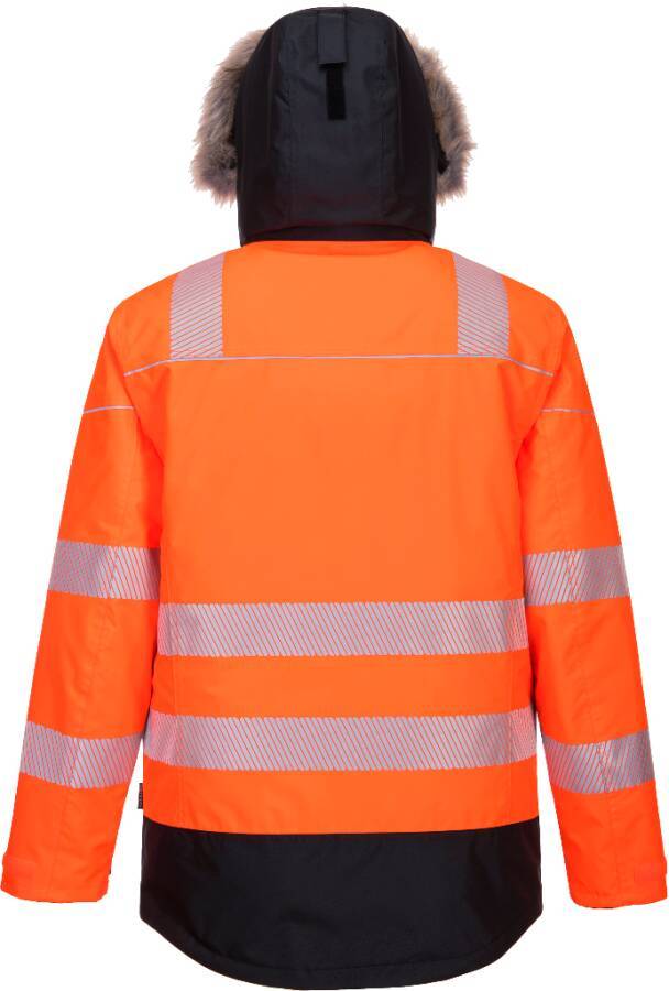 Warnschutz-Winterparka PW369 Klasse 3 PW369OBRXXL Größe XXL Farbe warnorange / schwarz