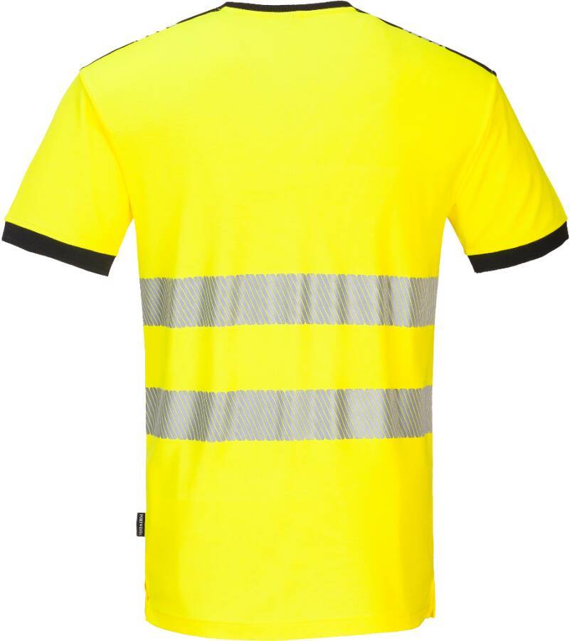 Warnschutz-T-Shirt V-Ausschnitt PW310 Klasse 2 PW310YBRM Größe M Farbe warngelb / schwarz