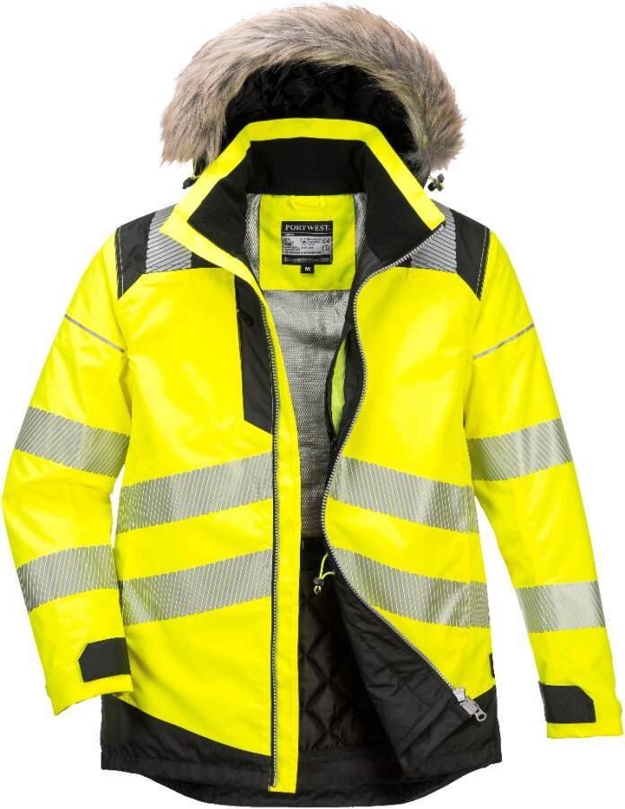 Warnschutz-Winterparka PW369 Klasse 3 PW369YBRXXXL Größe XXXL Farbe warngelb / schwarz
