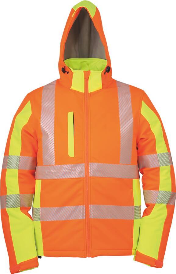 Warnschutz-Winter-Softshelljacke Klasse 3 7343513XXXL Größe XXXL Farbe warnorange / neongelb