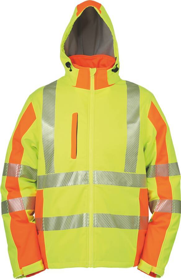 Warnschutz-Winter-Softshelljacke Klasse 3 7343517XXXL Größe XXXL Farbe neongelb / warnorange