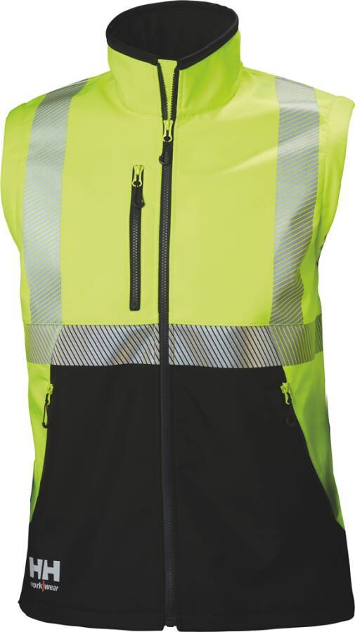 Warnschutz-Softshelljacke ICU Klasse 2/3 74272_369-XL Größe XL Farbe warngelb / schwarz
