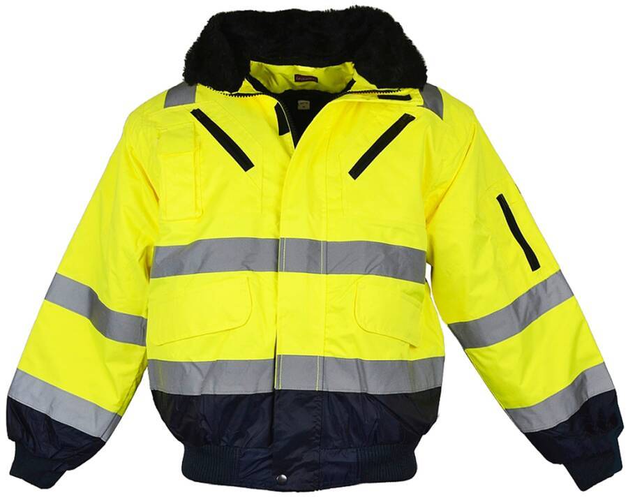 Warnschutz-Pilotenjacke 3 in 1 Klasse 3 7333716XXXL Größe XXXL Farbe warngelb / marine