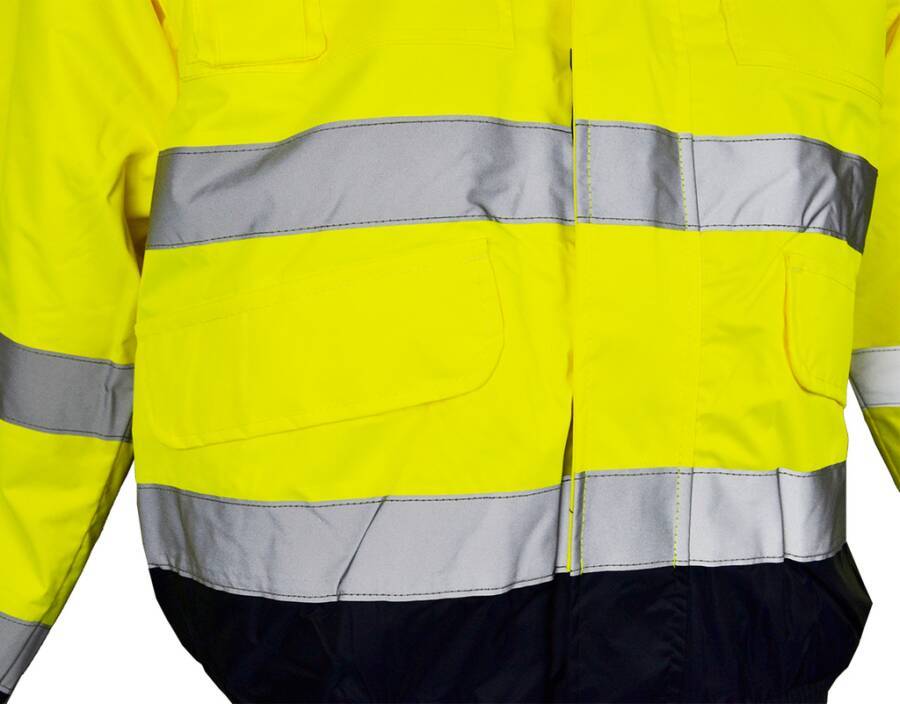Warnschutz-Pilotenjacke 3 in 1 Klasse 3 7333716XXXL Größe XXXL Farbe warngelb / marine