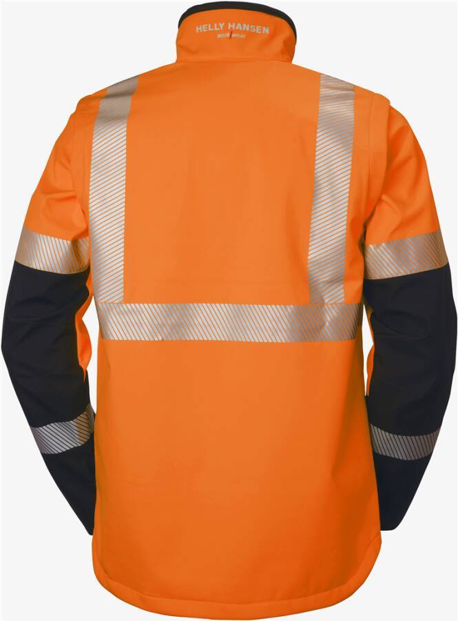 Warnschutz-Softshelljacke ICU Klasse 2/3 74272_269-L Größe L Farbe warnorange / schwarz