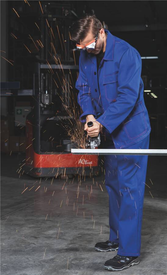 Schweißerschutzjacke Robust 61940ST-0-54 Größe 54 Farbe kornblau
