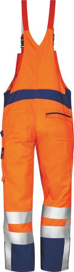Warnschutz-Latzhose Klasse 2 733861448 Größe 48 Farbe warnorange / marine