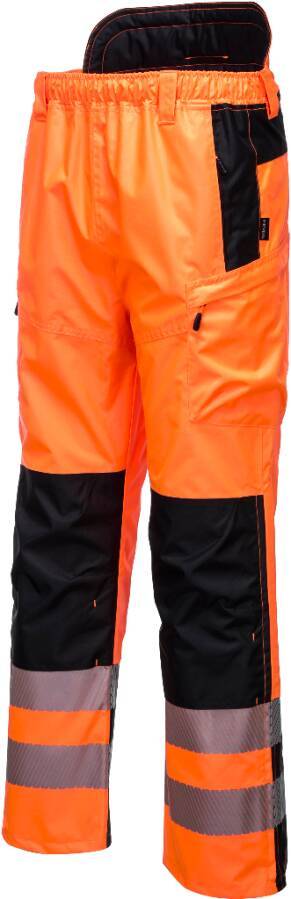 Warnschutz-Regenhose PW342 Klasse 2 PW342OBRM Größe M Farbe warnorange / schwarz