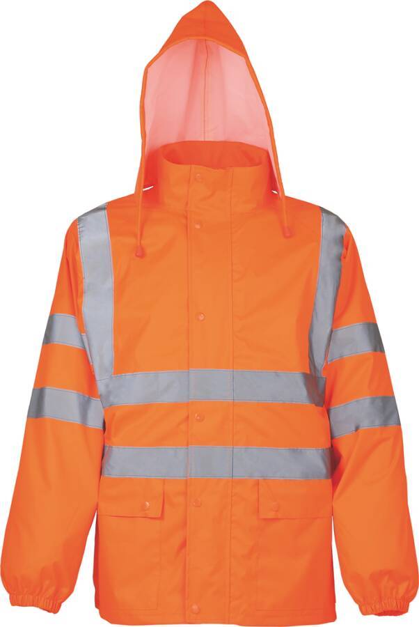 Warnschutz-Regenjacke Basic Klasse 3 7352910S Größe S Farbe warnorange