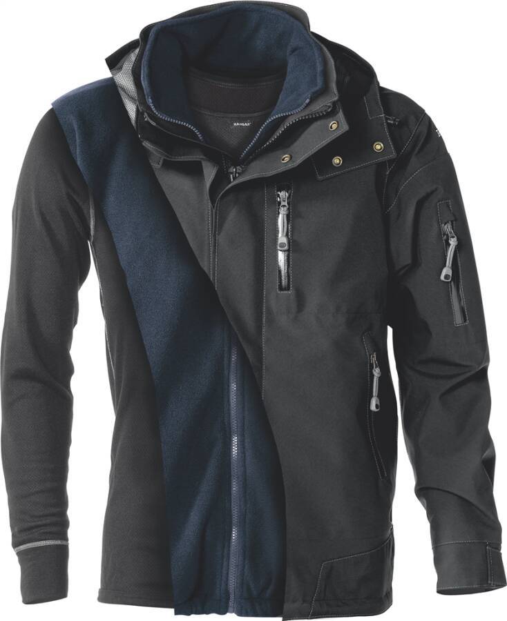 Shirt Langarm 743 PC 127358-940-2XL Größe XXL Farbe schwarz