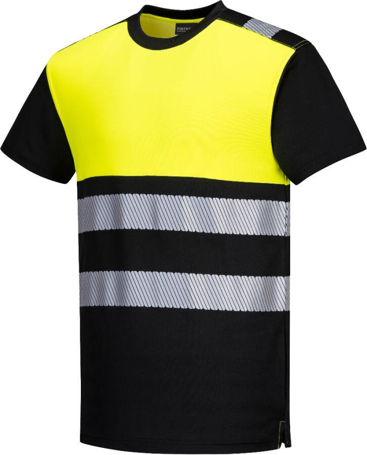 Warnschutz-T-Shirt PW311 Klasse 1 PW311BKYXL Größe XL Farbe schwarz / warngelb