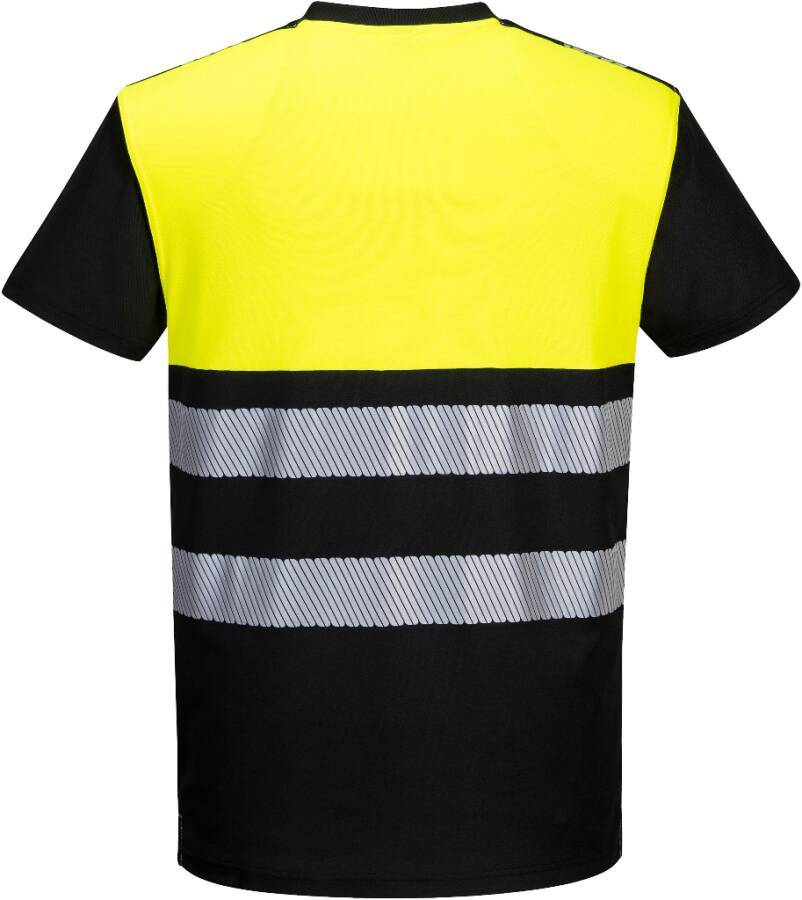 Warnschutz-T-Shirt PW311 Klasse 1 PW311BKYL Größe L Farbe schwarz / warngelb