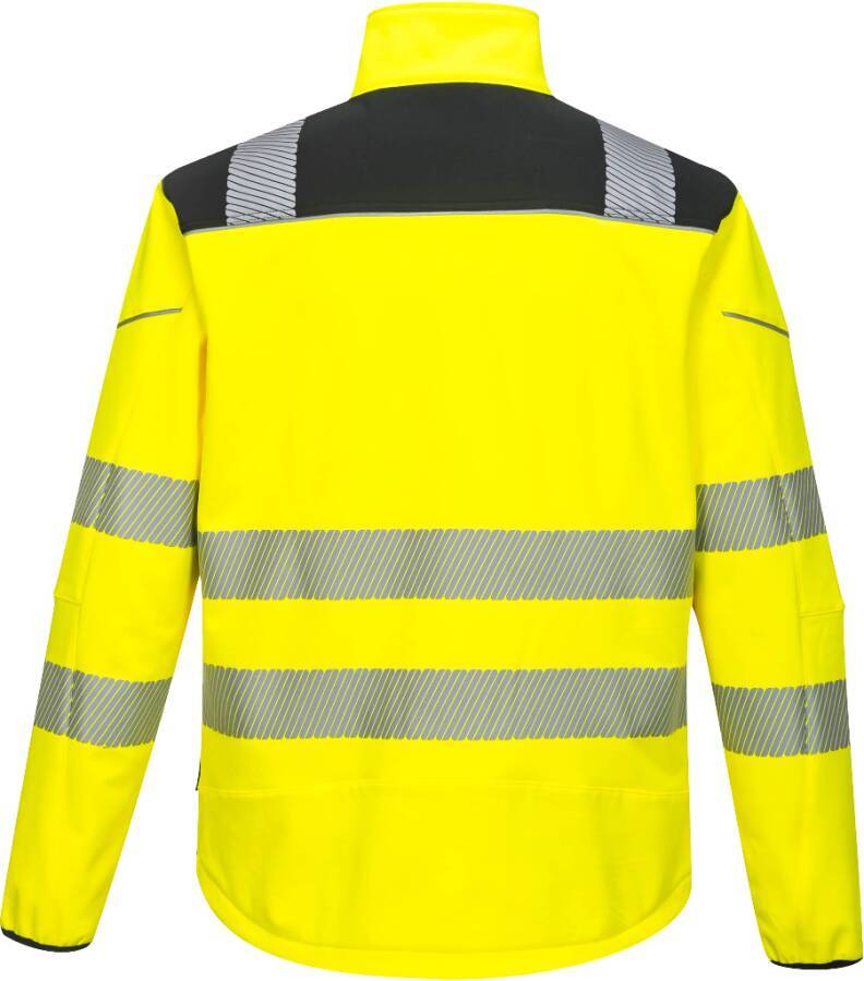 Warnschutz-Softshelljacke T402 Klasse 2/3 T402YBRXL Größe XL Farbe warngelb / schwarz