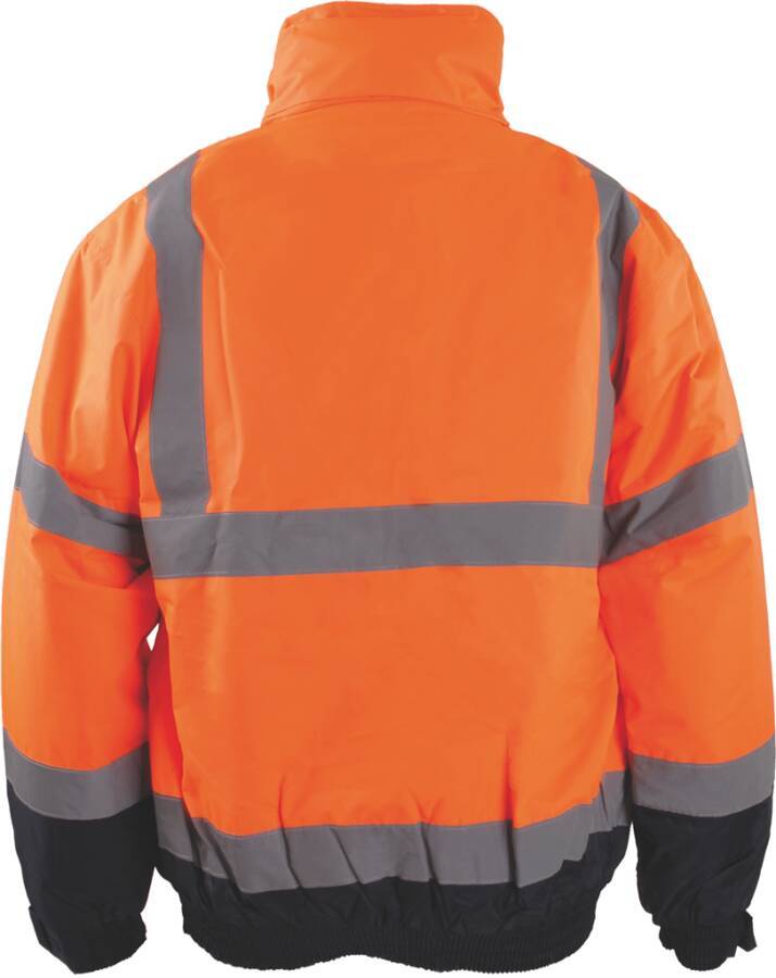 Warnschutz-Pilotenjacke Basic Klasse 3 7334314M Größe M Farbe warnorange / marine
