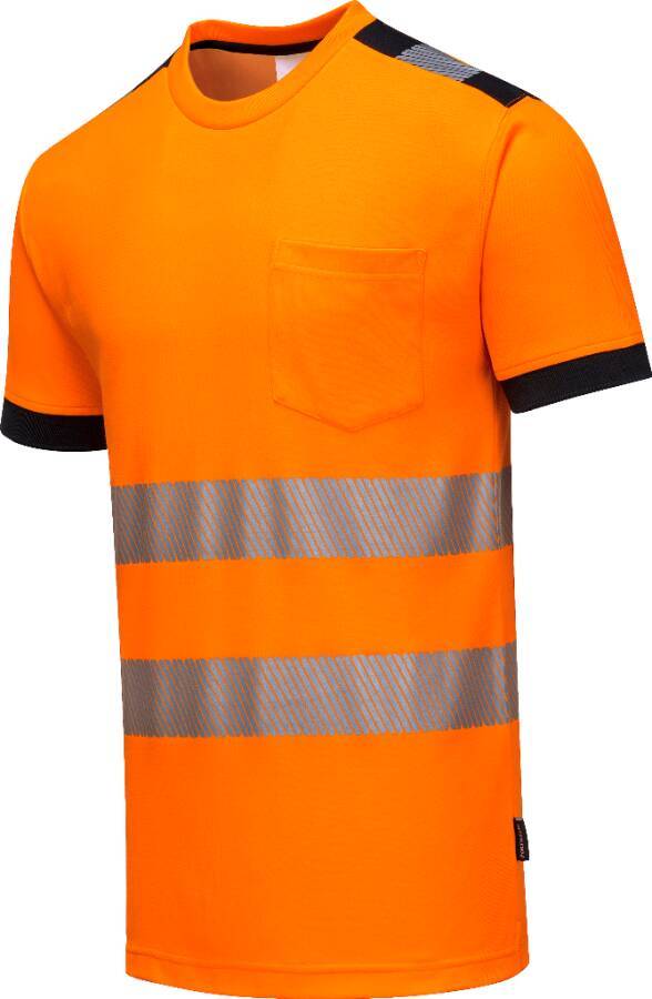 Warnschutz-T-Shirt T181 Klasse 2 T181OBRM Größe M Farbe warnorange / schwarz