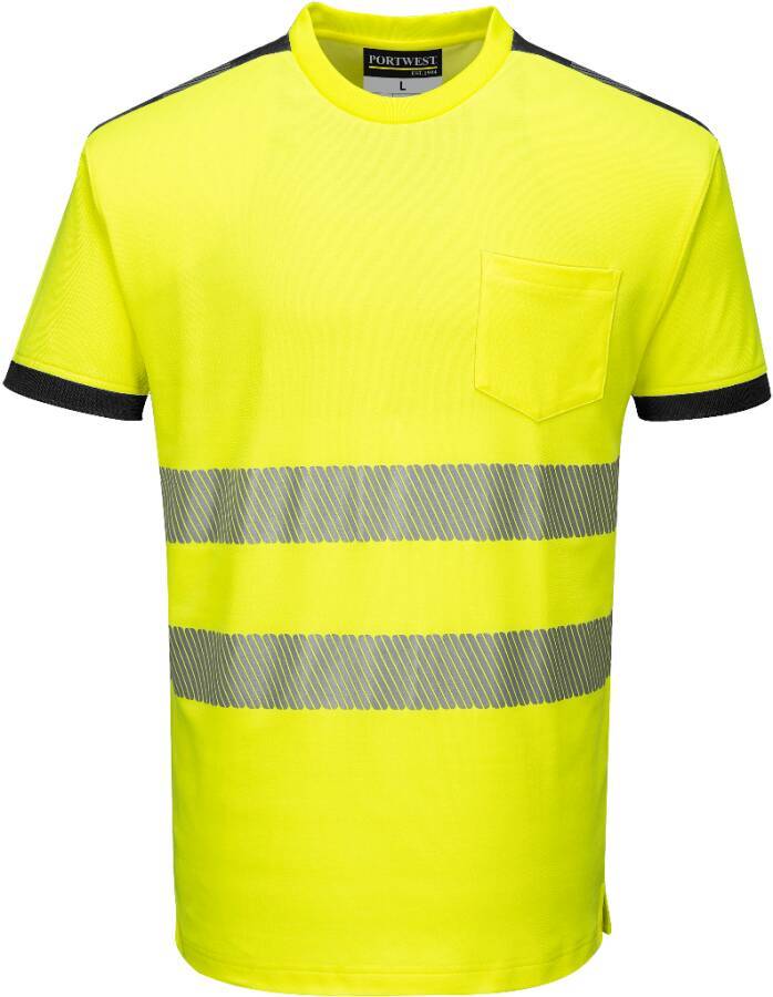 Warnschutz-T-Shirt T181 Klasse 2 T181YBRXL Größe XL Farbe warngelb / schwarz