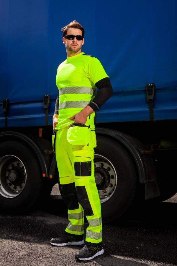 Warnschutz-T-Shirt T181 Klasse 2 T181YBRXL Größe XL Farbe warngelb / schwarz