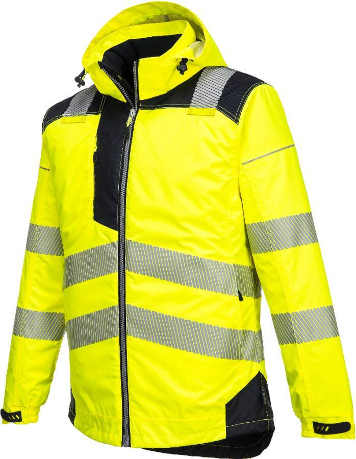 Warnschutz-Winter-/Regenjacke T400 Klasse 3 T400YBRXL Größe XL Farbe warngelb / schwarz