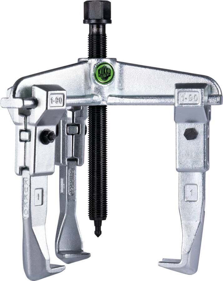 Universalabzieher 2- und 3-armig 30-2 Ausführung 3-armig Spannweite innen 160 mm Spanntiefe 150 mm Spannweite außen 100-