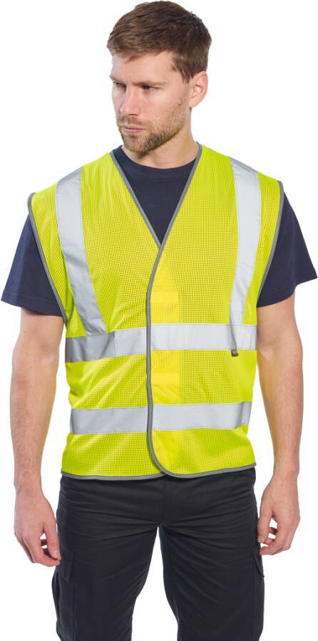 Warnschutzweste MeshAir Schulterreflex C370 Klasse 2 C370YERL/XL Größe 02 Farbe warngelb